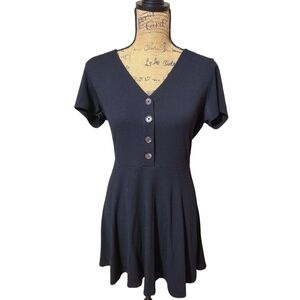 𝅺NO Boundaries | Black Midi Dress